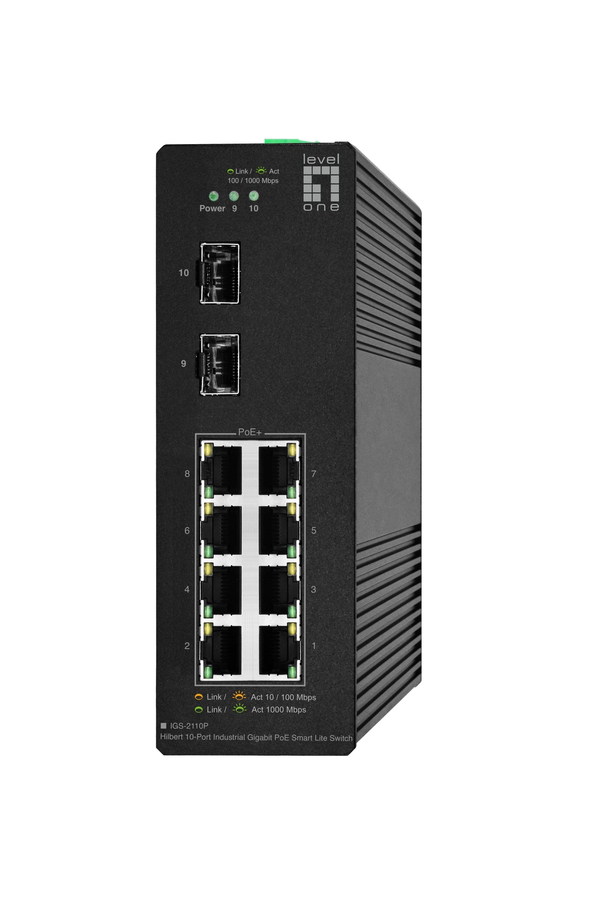 LevelOne IGS-2110P nätverksswitchar hanterad L2 Gigabit Ethernet (10/100/1000)
