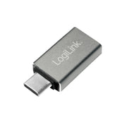 LogiLink AU0042 kabelomvandlare (hane/hona) USB 3.1 type-C USB 3.0 Silver