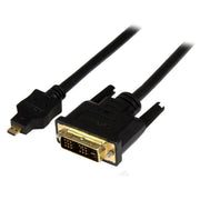 StarTech.com HDDDVIMM1M videokabeladapter 1 m Micro-HDMI DVI-D Svart