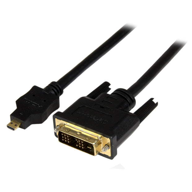 StarTech.com HDDDVIMM1M videokabeladapter 1 m Micro-HDMI DVI-D Svart