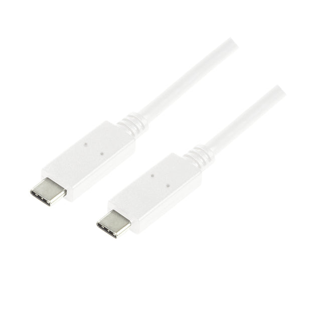 LogiLink CU0130 USB-kablar USB 3.2 Gen 2 (3.1 Gen 2) 0,5 m USB C 10 Gbit/s Vit