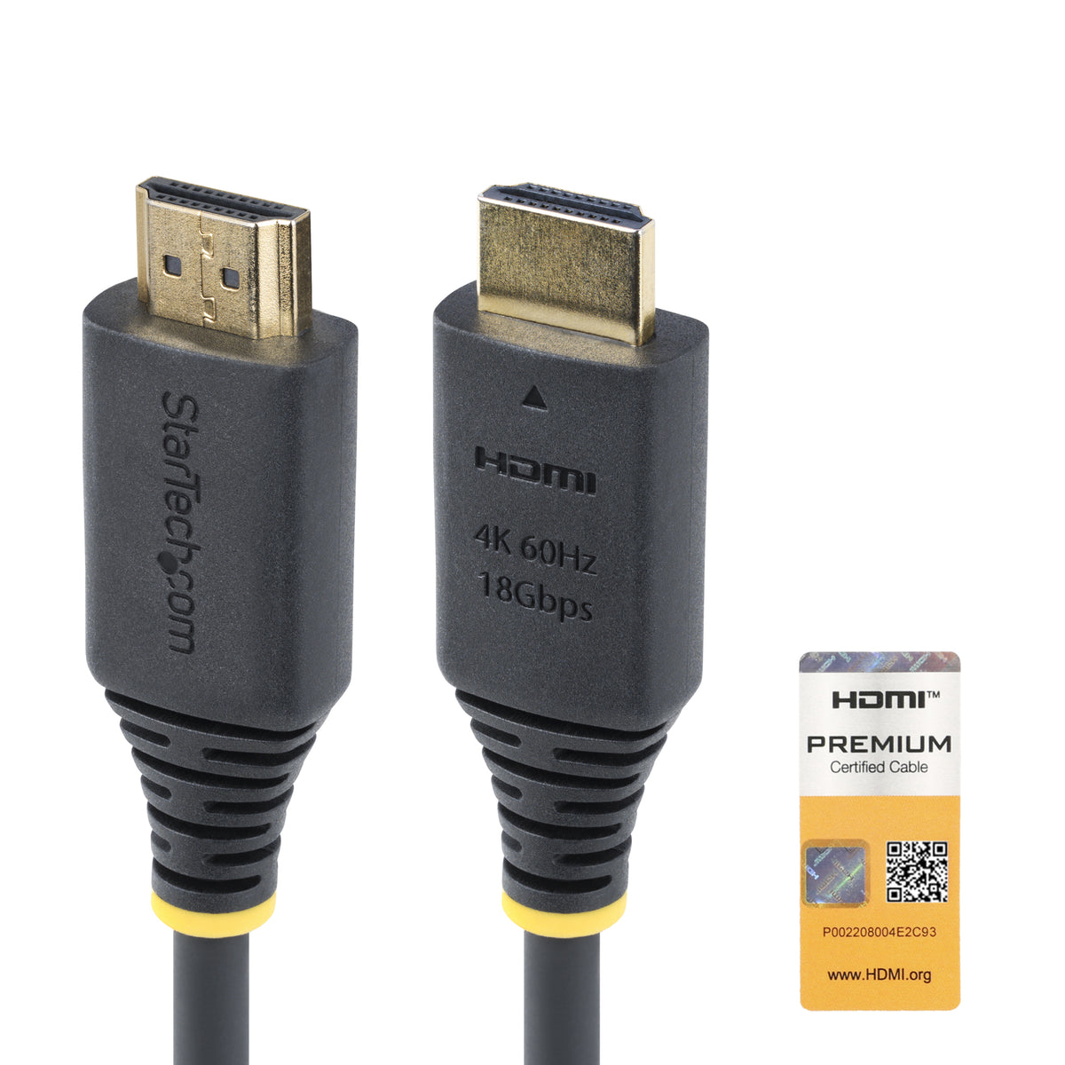 StarTech.com 1,5 m Premium-certifierad höghastighets HDMI-kabel