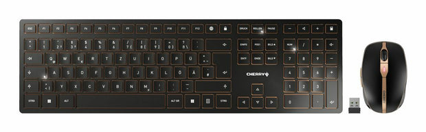 CHERRY JD-9100IT-2 tangentbord Mus inkluderad Hem / Kontor Trådlös RF +