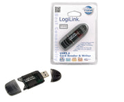LogiLink Cardreader USB 2.0 Stick external for SD/MMC kortläsare Svart