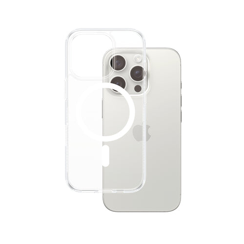PanzerGlass HardCase Transparent w. White MagSafe iPhone 16 Pro