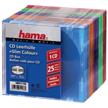 Hama CD Slim Box Pack of 25
