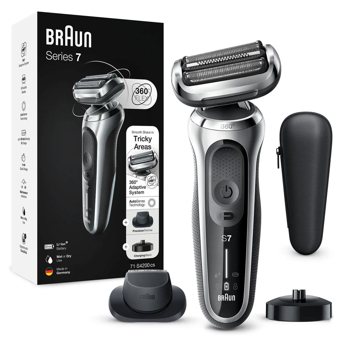 Braun Series 7 71-S4200cs Folierakapparat Trimmer Svart