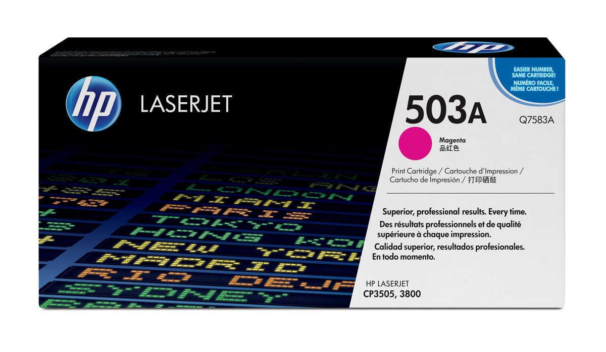 HP 503A Magenta Original LaserJet Toner Cartridge Tonerkassett