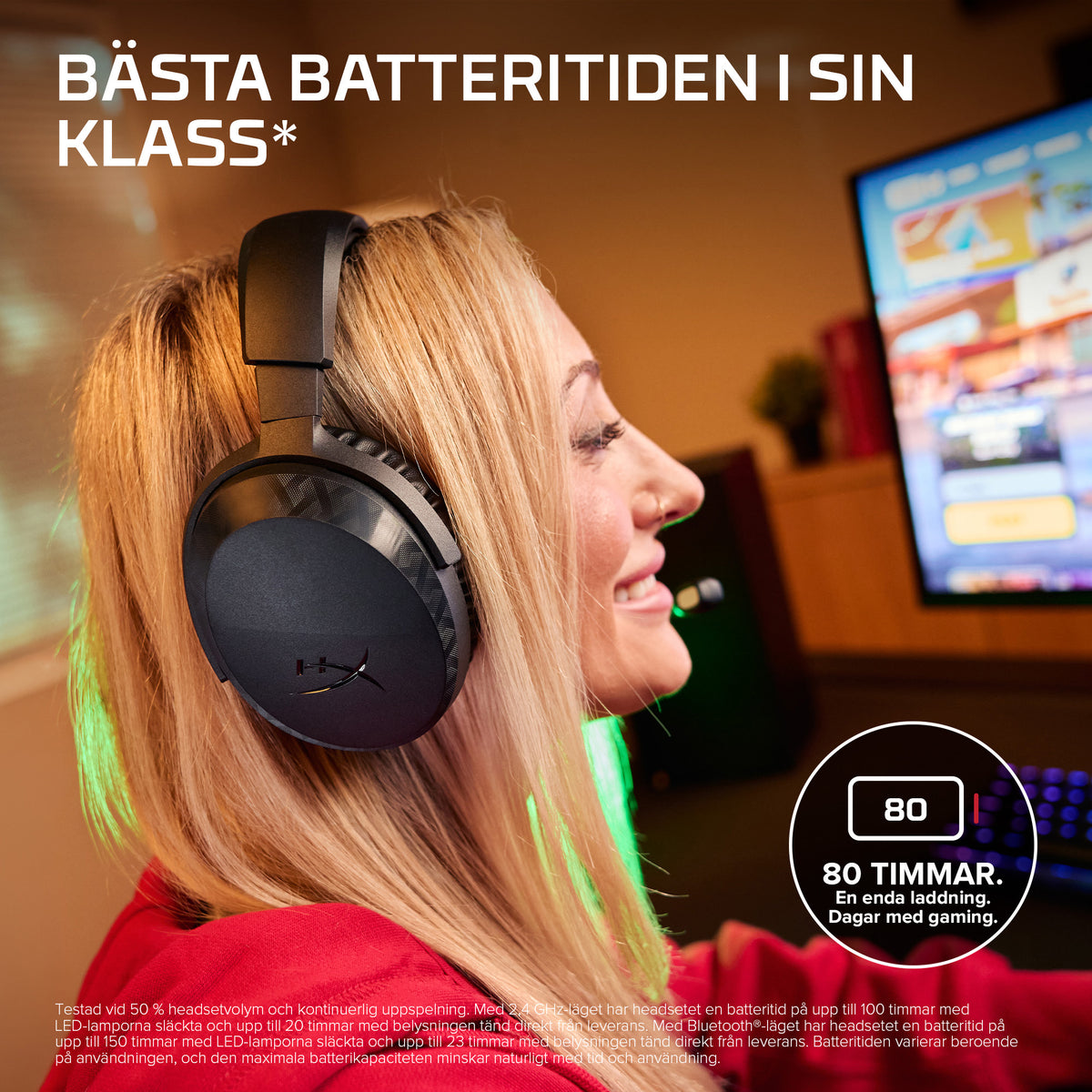 HyperX Cloud Stinger 3 trådlöst gamingheadset för PlayStation