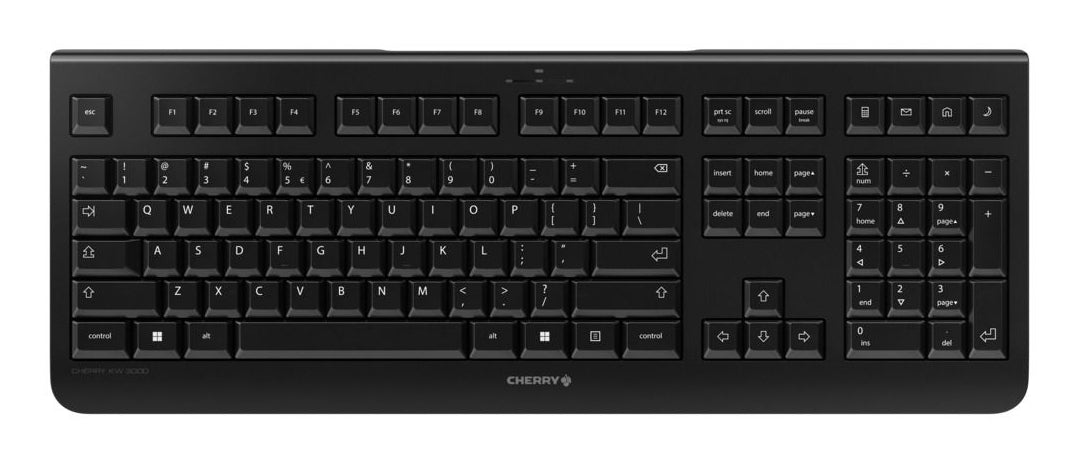 CHERRY JK-3000DE-2 tangentbord Universal RF Trådlös QWERTZ tyska Svart