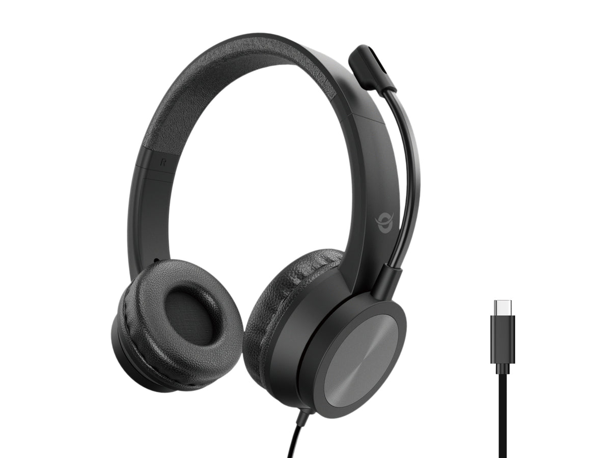 Conceptronic POLONA05BC hörlur och headset Kabel Huvudband Kontor/callcenter USB