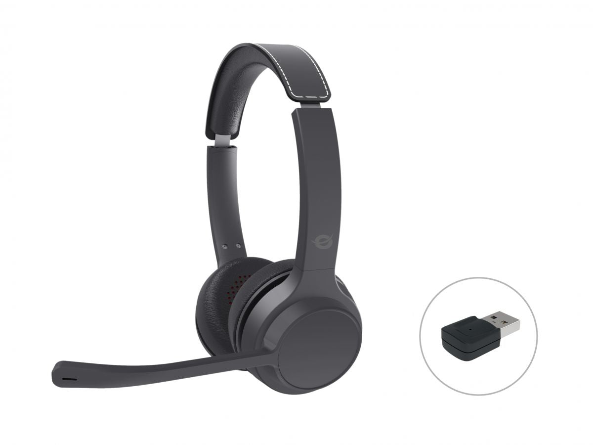 Conceptronic POLONA04BA hörlur och headset Hörlurar Kabel & Trådlös Huvudband Samtal/musik USB Type-C