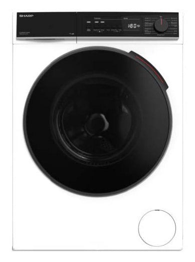 Sharp ES-WNFB914CWDA-CH tvättmaskin Frontmatad 9 kg 1400 RPM Svart