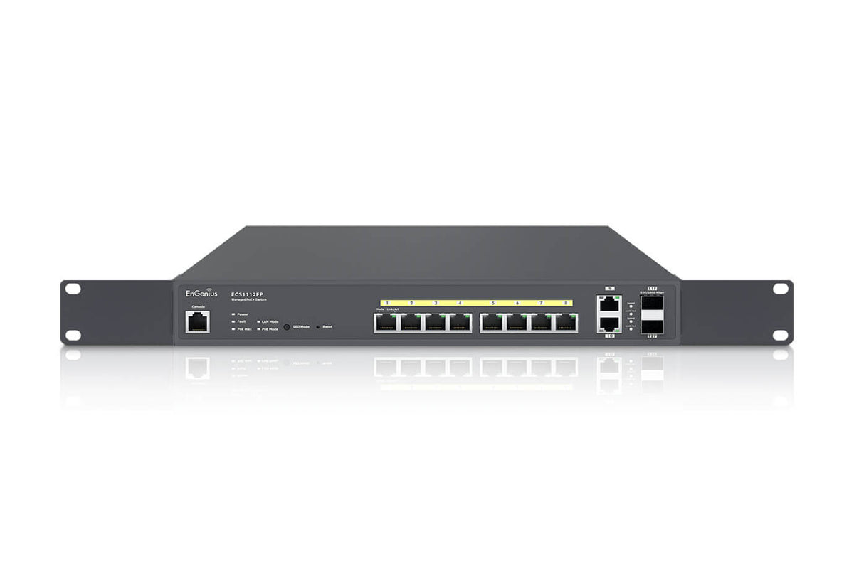 EnGenius ECS1112FP nätverksswitchar hanterad L2+ Gigabit Ethernet (10/100/1000) Strömförsörjning via Ethernet
