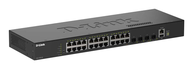 D-Link DGS-1530-28/E nätverksswitchar hanterad L2 Gigabit Ethernet (10/100/1000) Svart