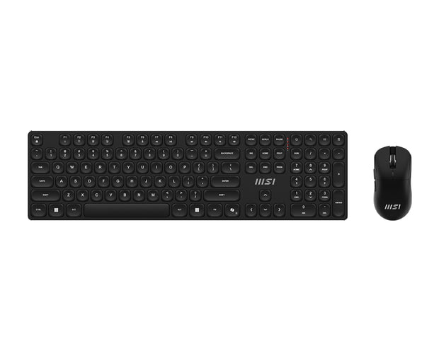 MSI FORGE K210 WIRELESS COMBO tangentbord Mus inkluderad Hem / Kontor USB Svart