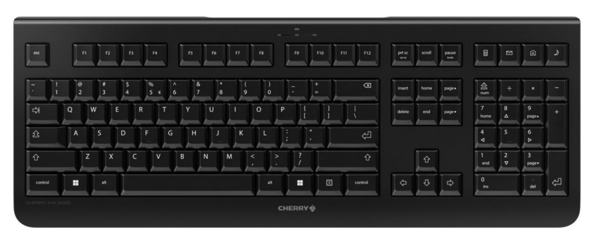 CHERRY KW 3000 tangentbord Universal RF Trådlös QWERTY Amerikanskt internationellt