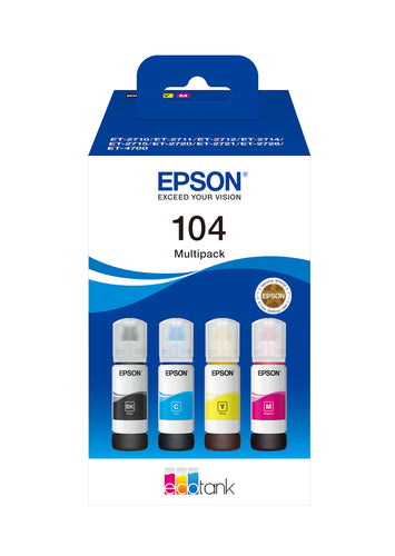 Epson 104 EcoTank 4-colour Multipack - Bläckstråleskrivare