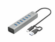i-tec C31HUBMETAL703 gränssnittshubbar USB 3.2 Gen 1 (3.1 Gen 1) Type-C 5000 Mbit/s