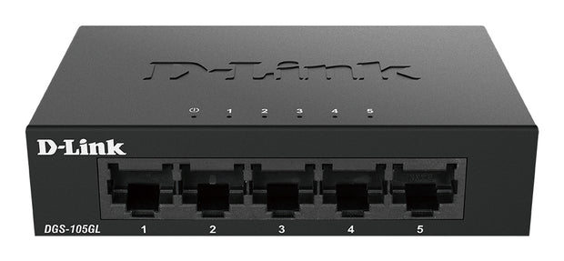 D-Link DGS-105GL/E nätverksswitchar Ohanterad Gigabit Ethernet (10/100/1000) Svart