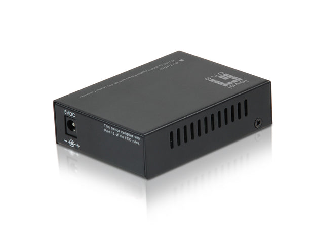 LevelOne GVT-2010 mediakonverterare för nätverk Svart - 1x1G