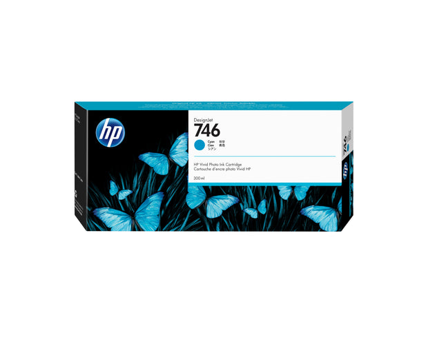 HP 746 300 ml cyan DesignJet-bläckpatron