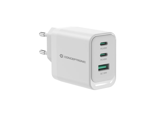 Conceptronic ALTHEA21W65 mobilladdare Universal Vit AC Snabb laddning inomhus