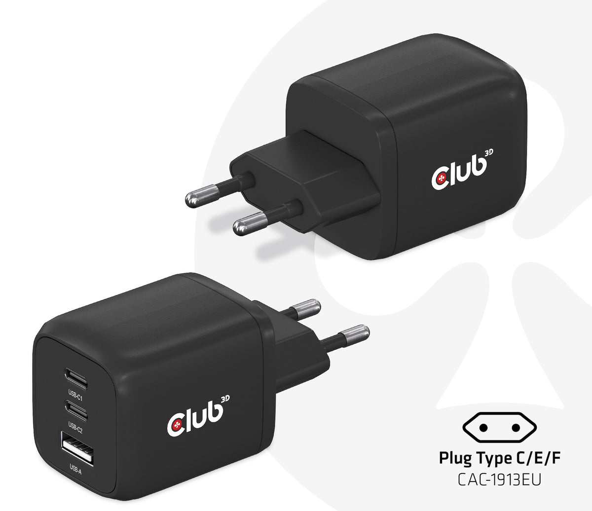 CLUB3D CAC-1913 mobilladdare Mobiltelefon,