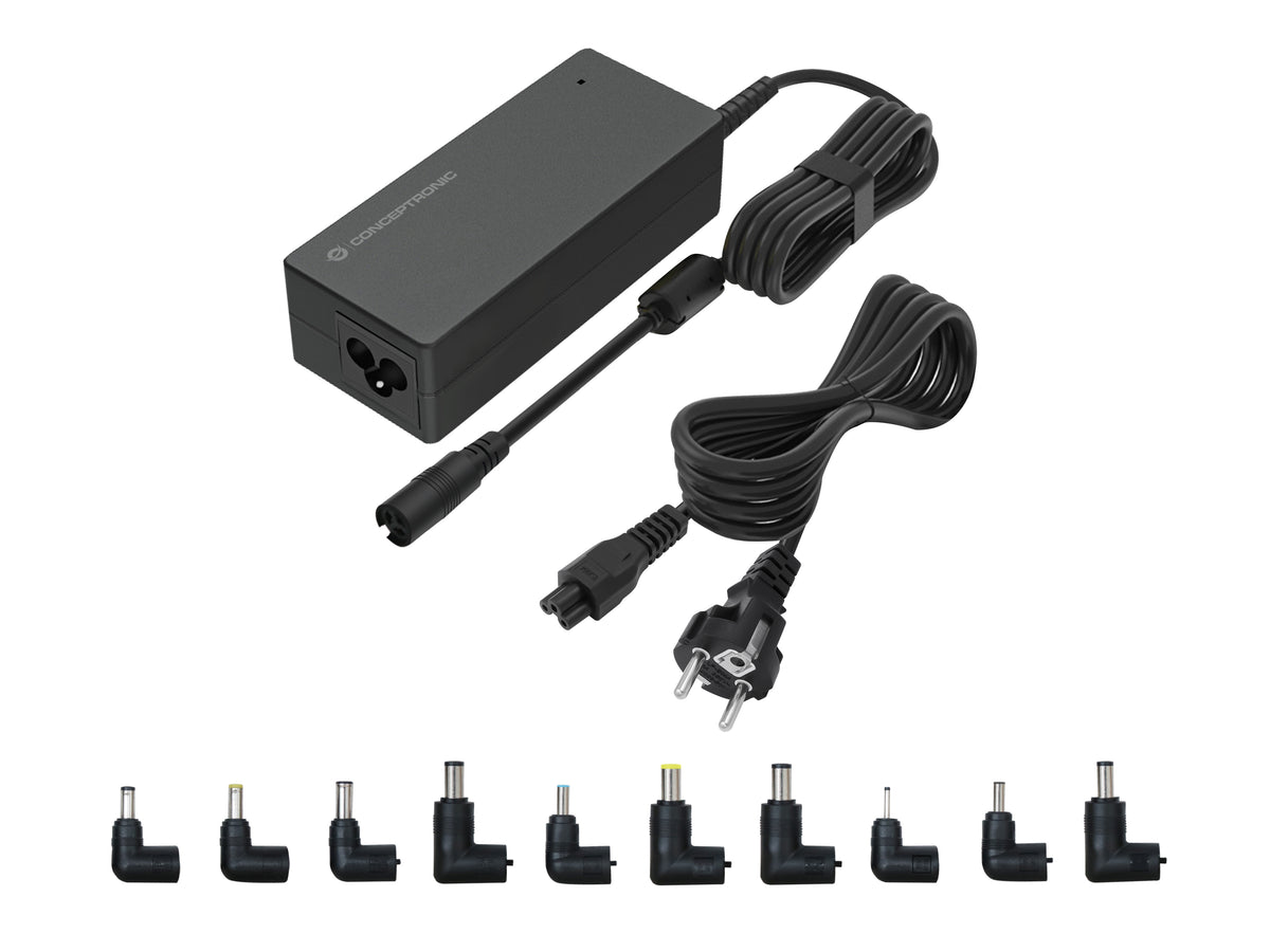 Conceptronic OZUL08B10 eladaptrar inomhus 90 W Svart