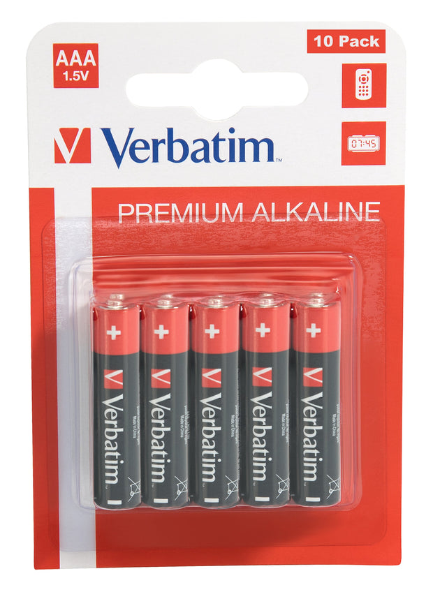 Verbatim AAA Alkaline Batteries hushållsbatterier