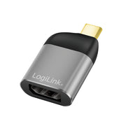 LogiLink CUA0204 kabelomvandlare (hane/hona) USB-C DisplayPort Svart