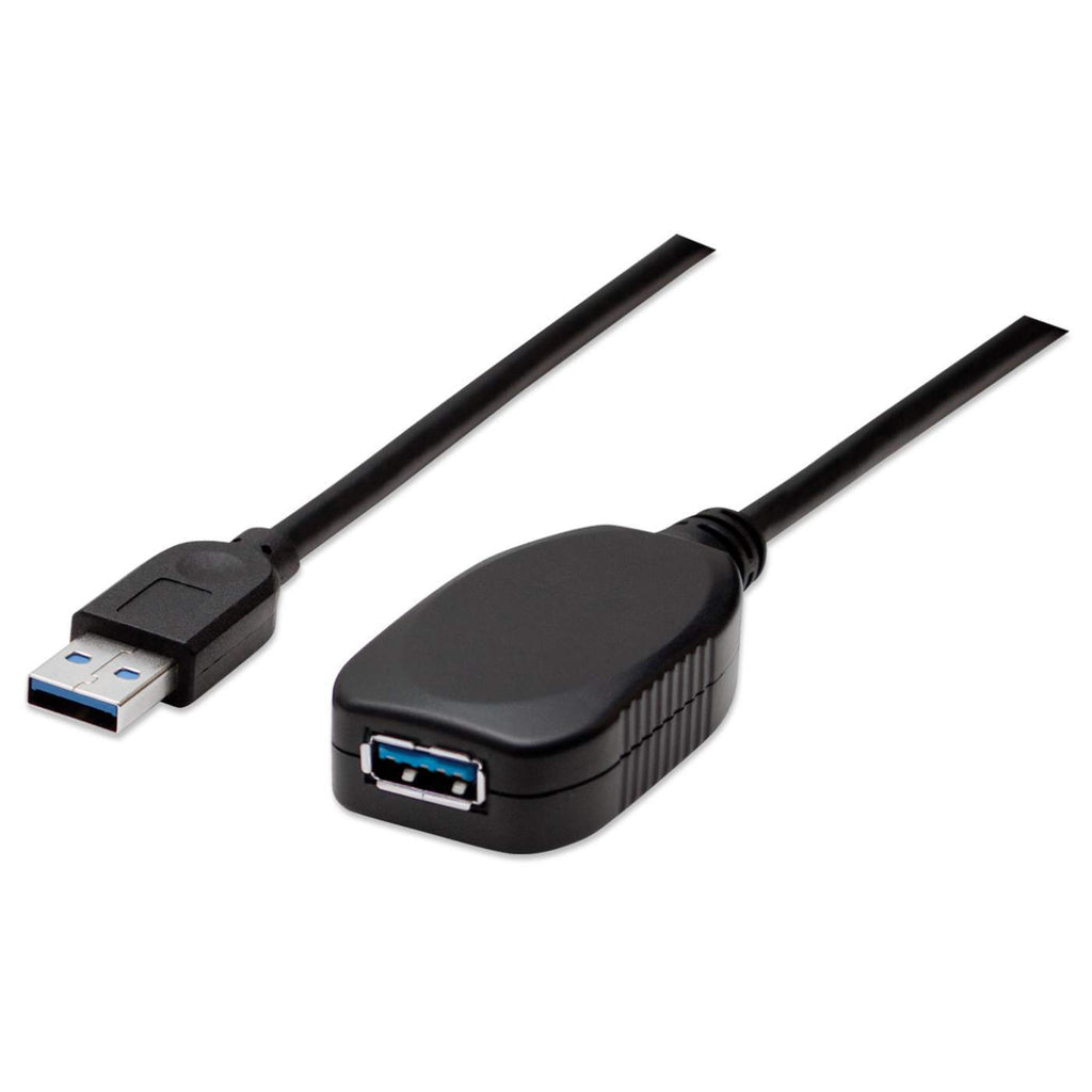 Manhattan 150712 USB-kablar USB 3.2 Gen 1 (3.1 Gen 1) 5 m USB A 5 Gbit/s Svart