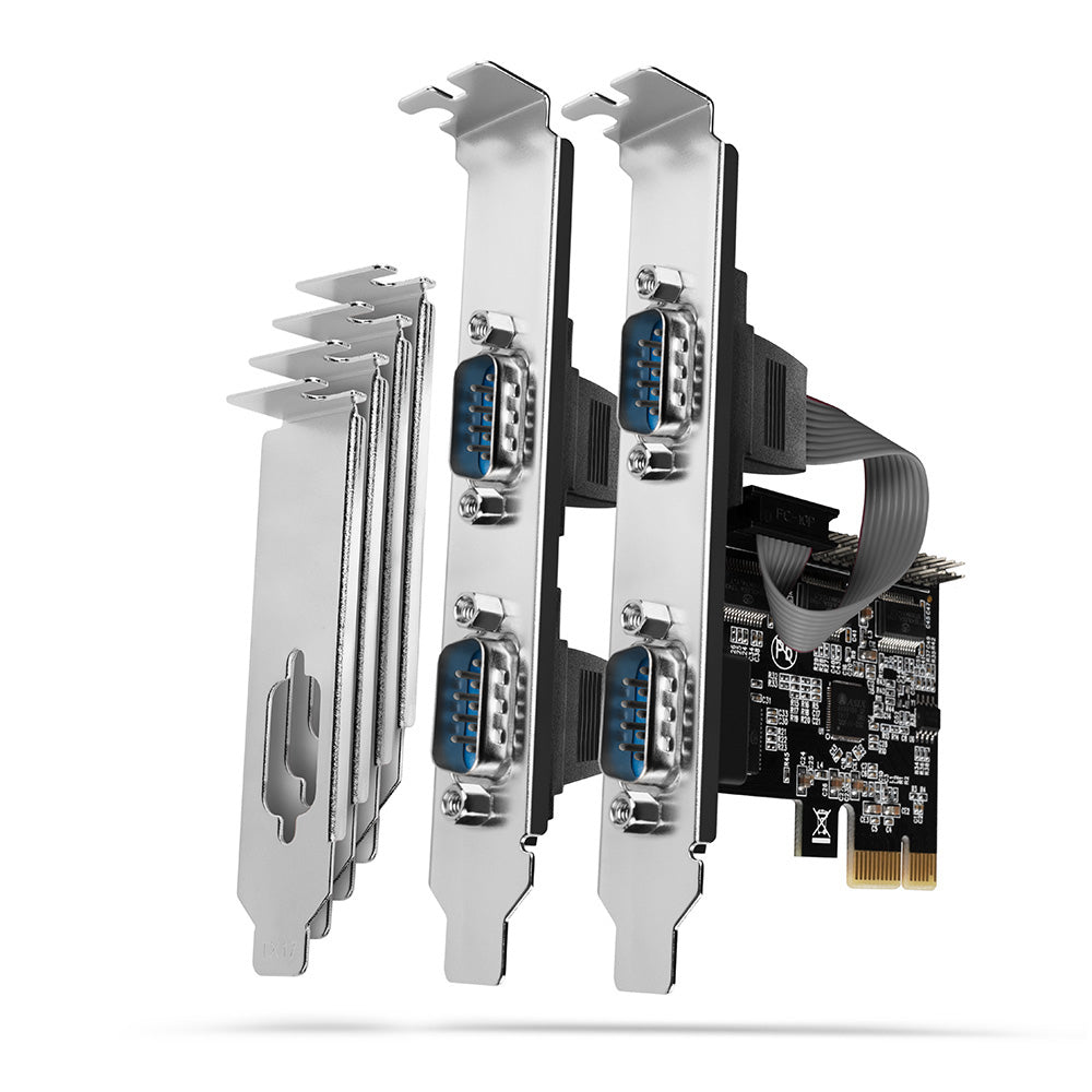 Axagon PCEA-PSN PCIe-Adapter mit 4x Seriell-Ports