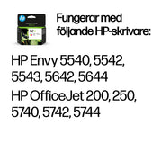 HP 62XL trefärgs original bläckpatron med hög kapacitet