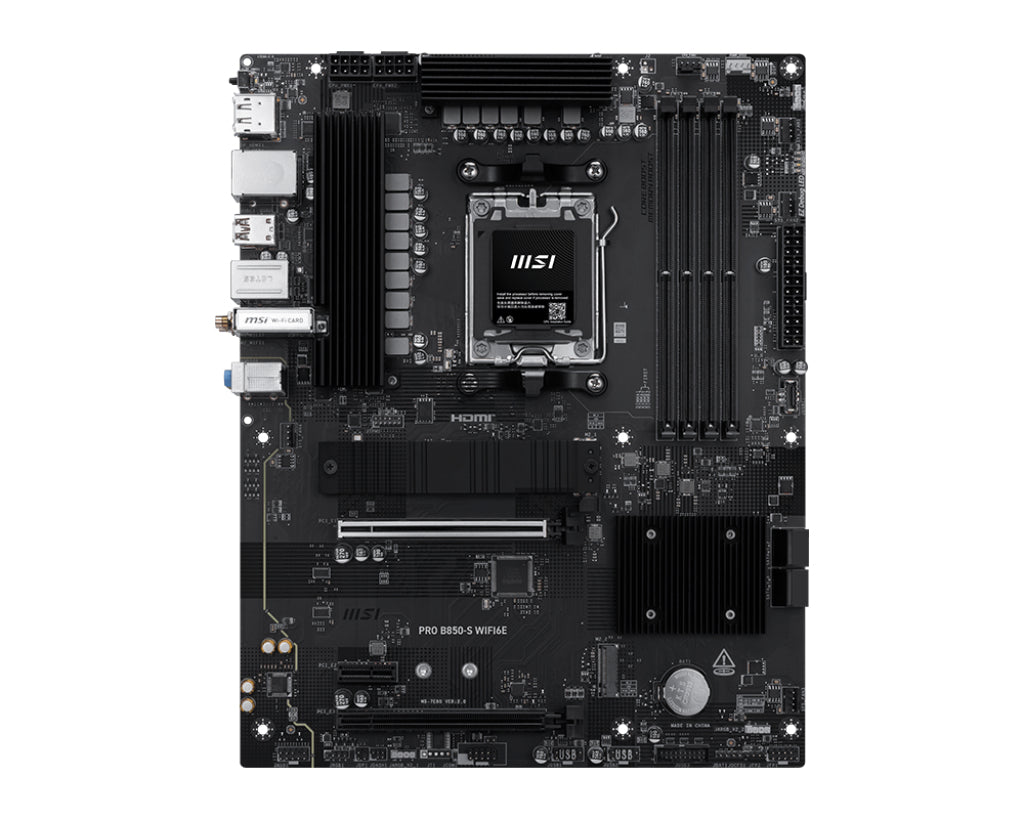 MSI PRO B850-S WIFI6E moderkort AMD B850 AM5-sockel ATX