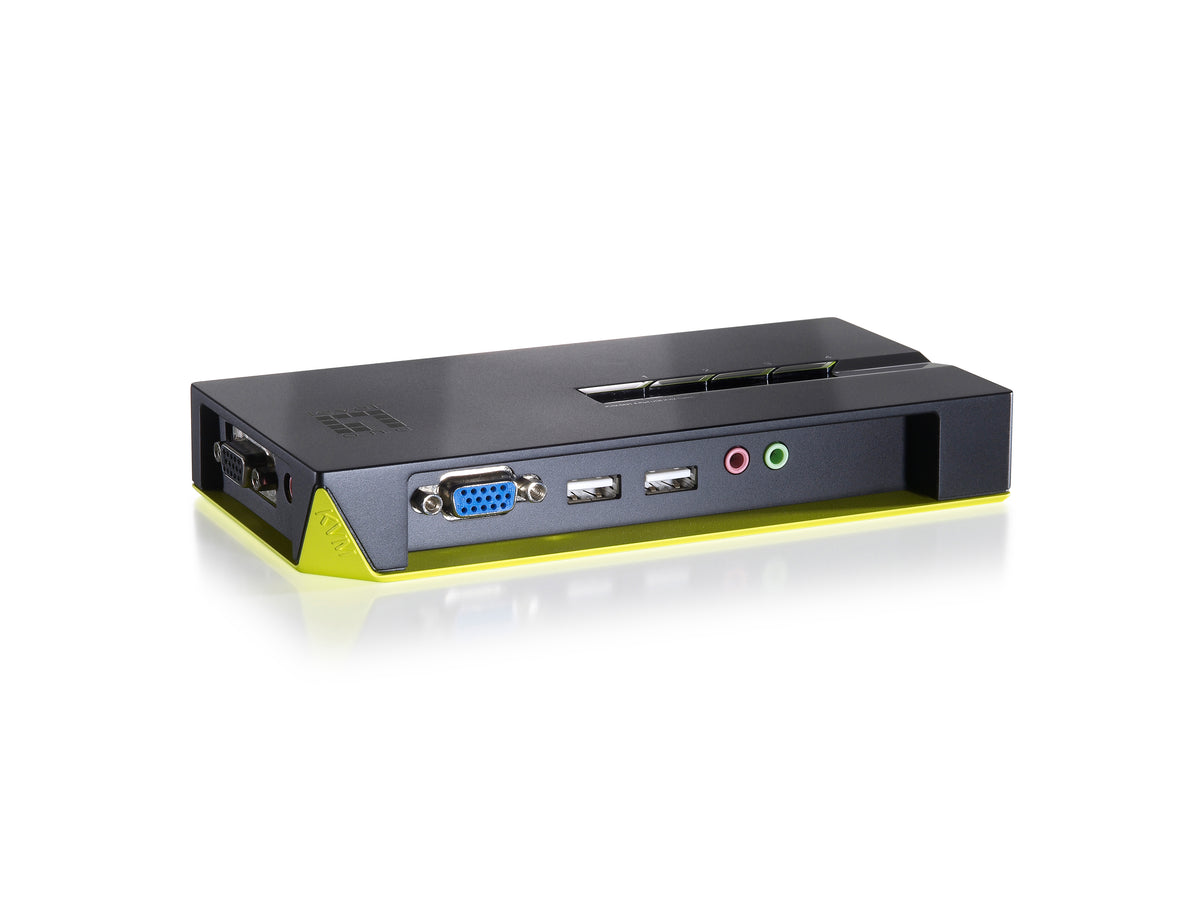 LevelOne KVM-0421 KVM-switchar Svart
