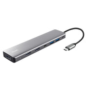 Trust 25661 gränssnittshubbar USB Type-C Aluminium