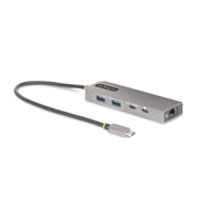 StarTech.com USB-C-hubb med 3 portar på 2,5 Gbps Ethernet och 100 W