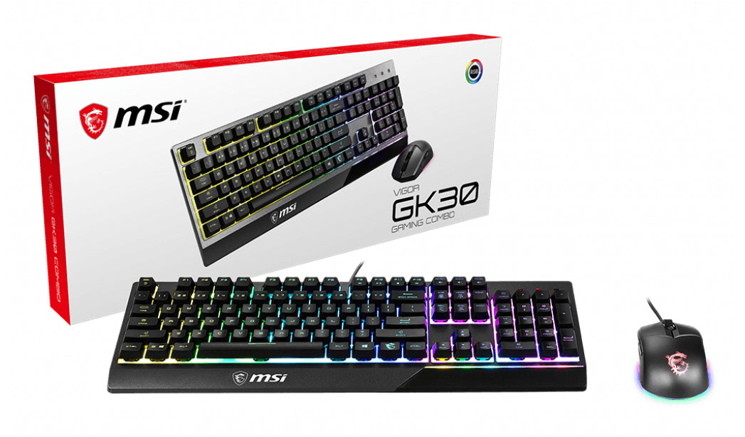 MSI S11-04DE601-CLA tangentbord Mus inkluderad Spela USB QWERTZ tyska Svart