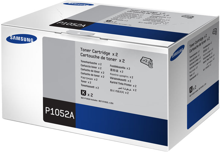 Samsung MLT-P1052A 2-pack svarta tonerkassetter med hög kapacitet