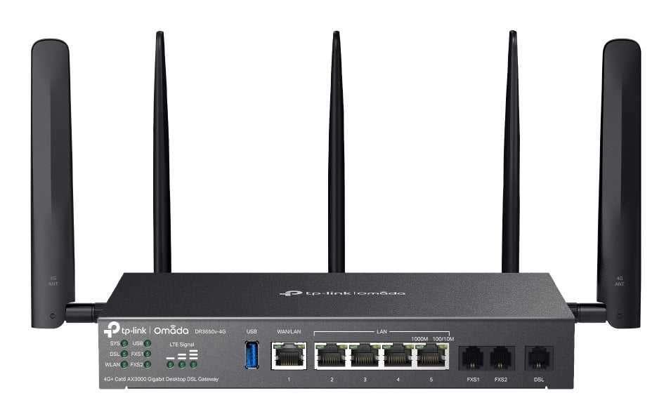 TP-Link Omada DR3650V-4G trådlös router Gigabit Ethernet Dual-band (2,4 GHz / 5 GHz)