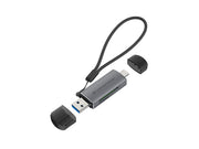 Conceptronic BIAN05G kortläsare USB 3.2 Gen 1 (3.1 Gen 1) Type-A/Type-C Grå