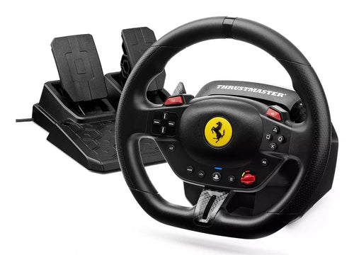 Thrustmaster T98-P Ferrari 296 GTB Svart USB Ratt + Pedaler Analog / Digital PC