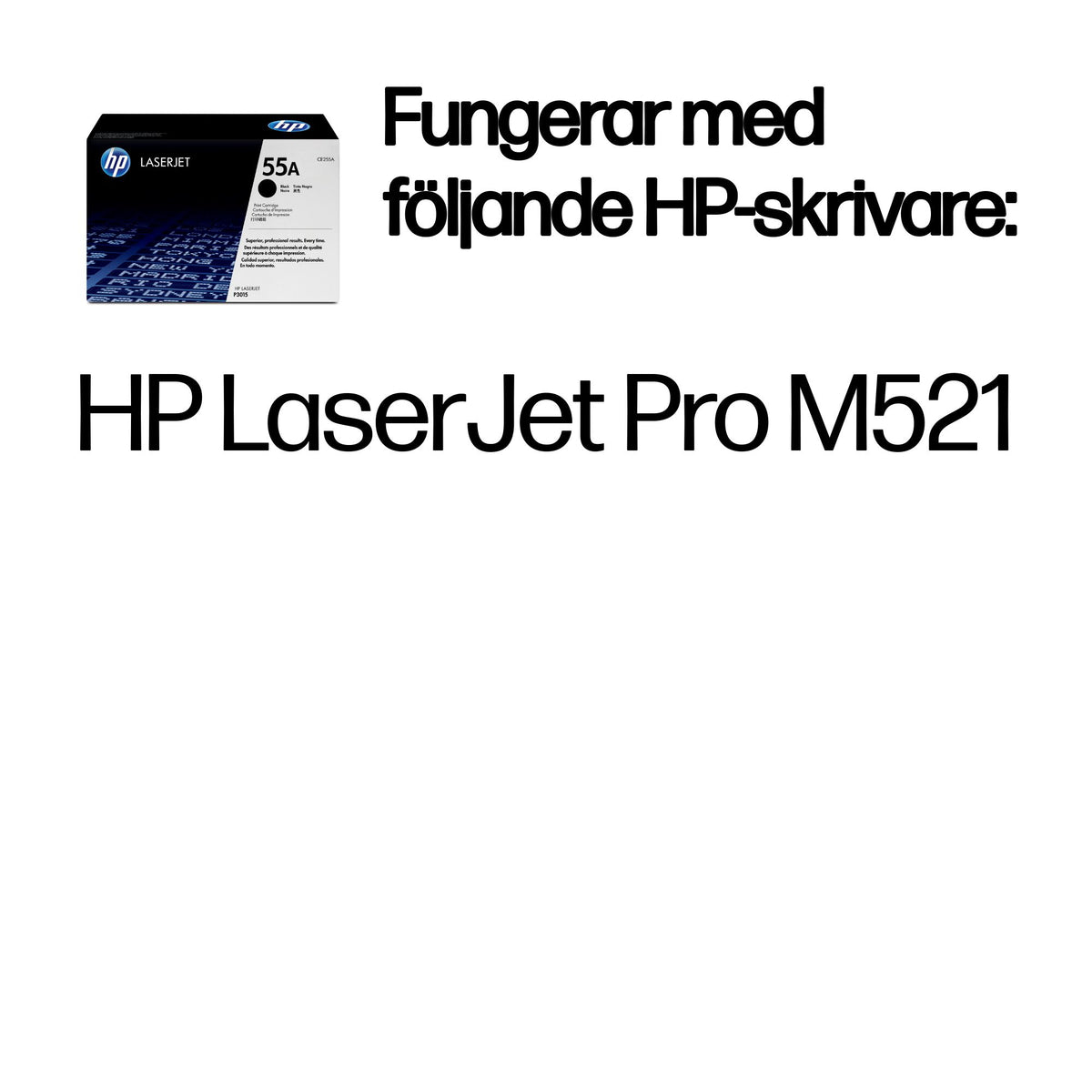 HP 55A svart LaserJet-tonerkassett