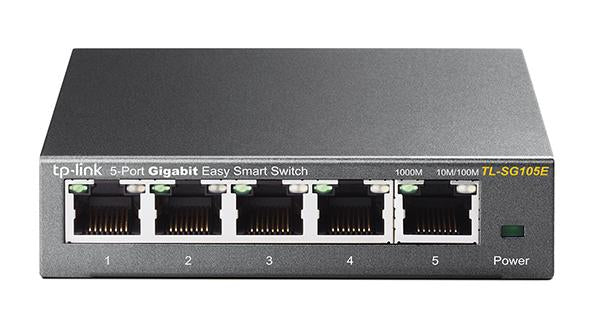 TP-Link TL-SG105E hanterad L2 Gigabit Ethernet (10/100/1000) Svart