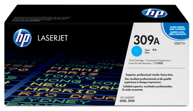 HP 309A Cyan Original LaserJet Toner Cartridge Tonerkassett