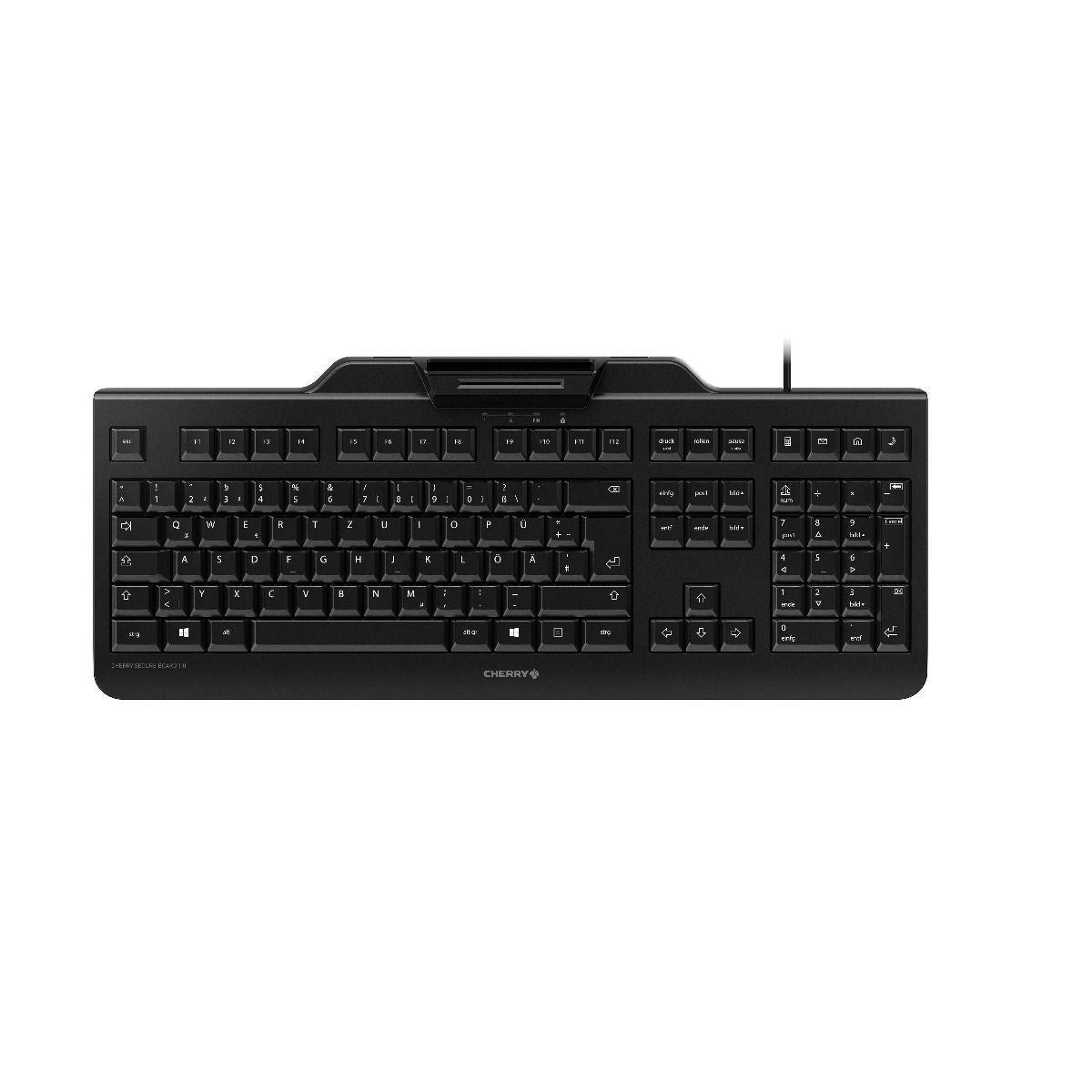 CHERRY SECURE BOARD 1.0 tangentbord Kontor USB QWERTY Nordic Svart