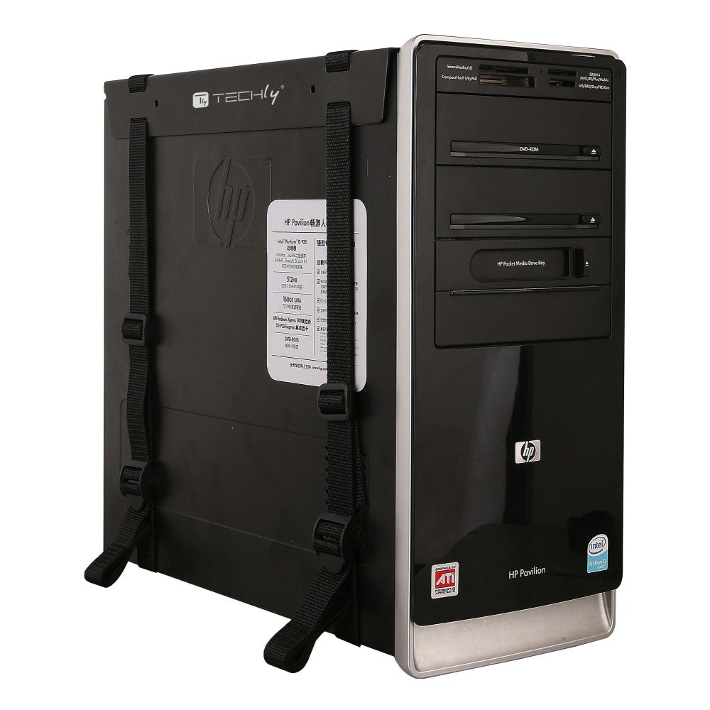 Techly ICA-CS 60 CPU-hållare Bordsmonterad CPU-hållare Svart