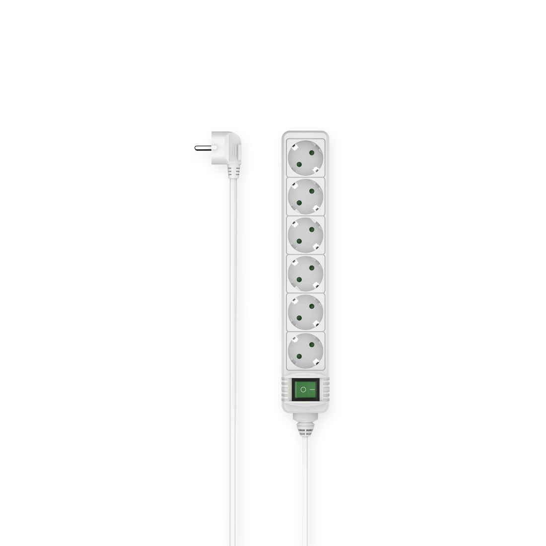 Hama 00223008 smart grenuttag 6 AC-utgångar 3 m