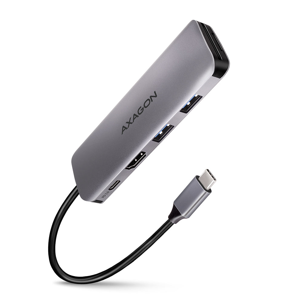 Axagon HMC-5 dockningsstationer för bärbara datorer Kabel USB 3.2 Gen 1 (3.1 Gen 1)